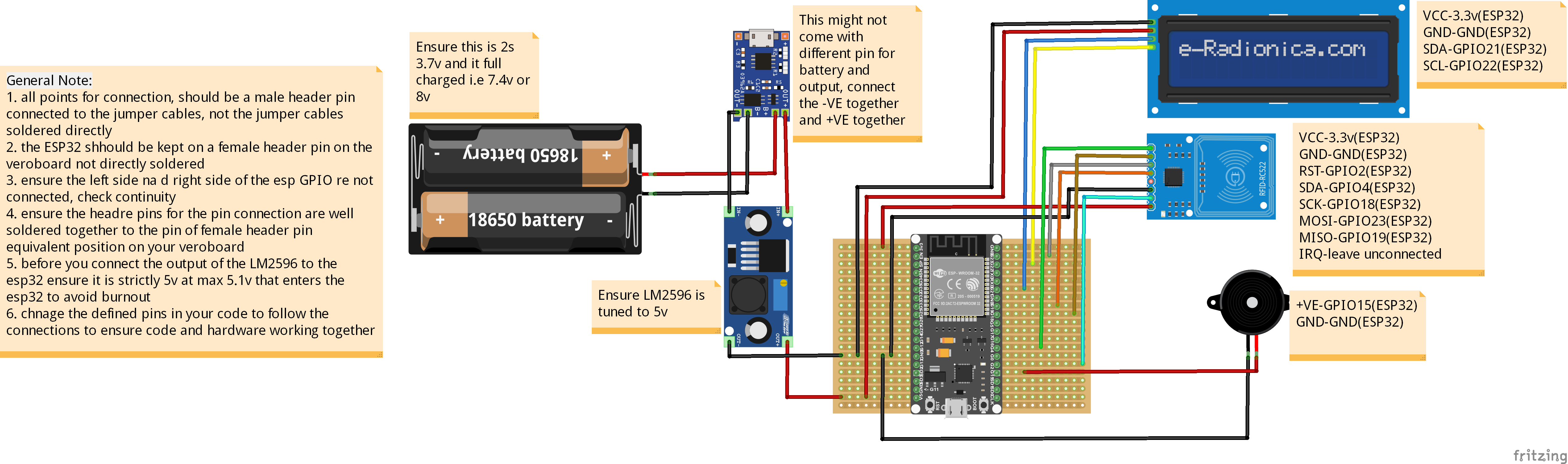 Smart Library System Schematic